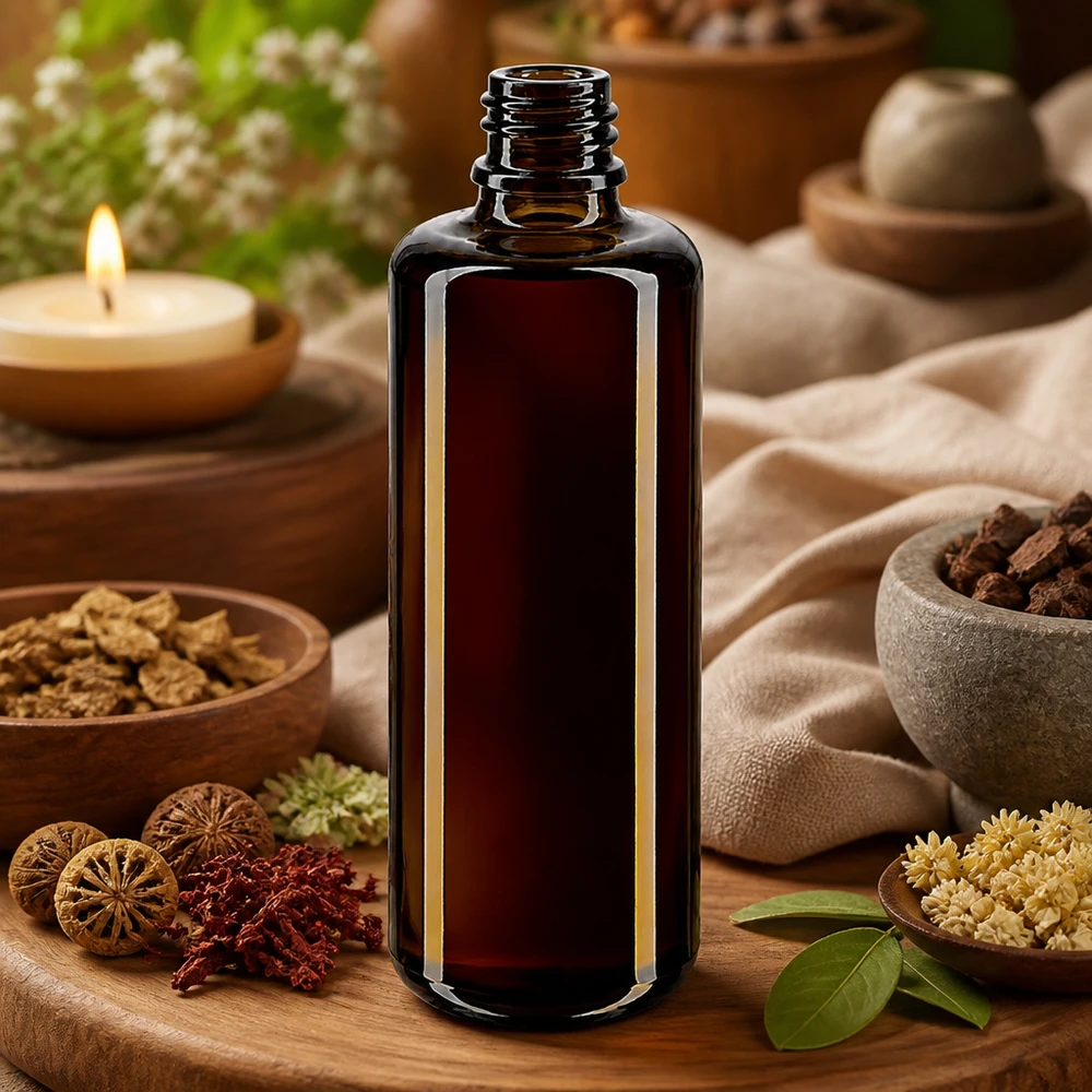 Flaske i violet glas 50 ml DIN 18 (Mironglas) Orion 50 ml dråbeflaske af høj kvalitet lavet af originalt violet Miron-glas til aromaterapi og naturopati