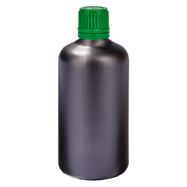 100 ml flaske 11 mm SV grøn OV BlackLine UT18/100 100 ml flaske 11 mm SV grøn OV BlackLine UT18/100