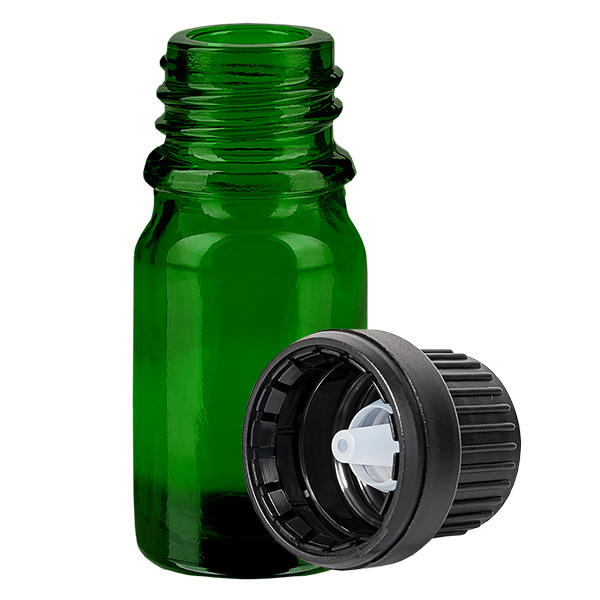 5ml Dropperflaske 2mm sort OV GreenLine UT18/5 5ml Dropperflaske 2mm sort OV GreenLine UT18/5