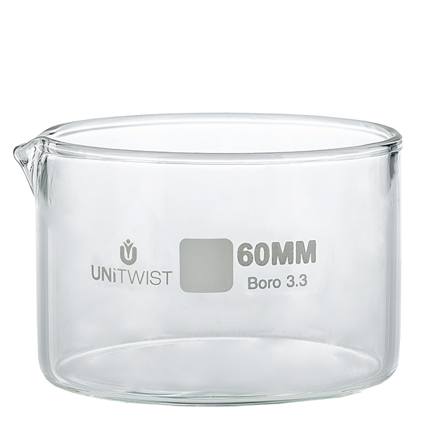 Krystalliseringsskål ø60mm borosilikatglas UNiTWIST Krystalliseringsskål ø60mm borosilikatglas UNiTWIST