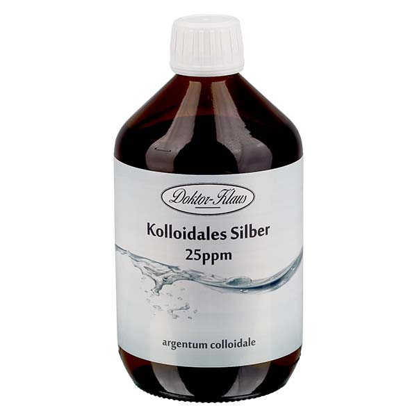 Kolloidt sølv 25ppm 500ml Doktor-Klaus Kolloidt sølv 25ppm 500ml Doktor-Klaus