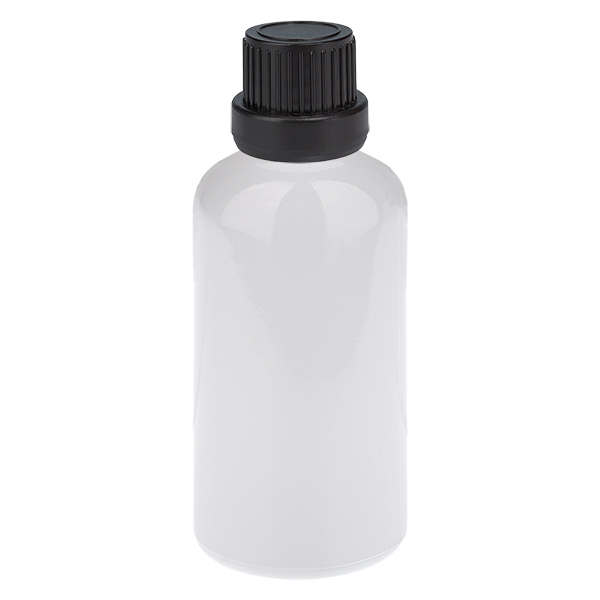 50 ml dråbeflaske 2 mm sort originalitetslukning WhiteLine UT18/50 50 ml dråbeflaske 2 mm sort originalitetslukning WhiteLine UT18/50