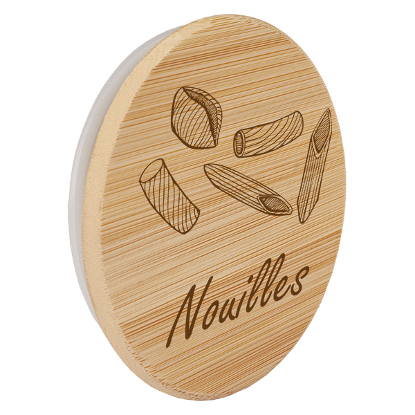 Kappe i træ "Nouilles" til WECK RR100 Kappe i træ "Nouilles" til WECK RR100
