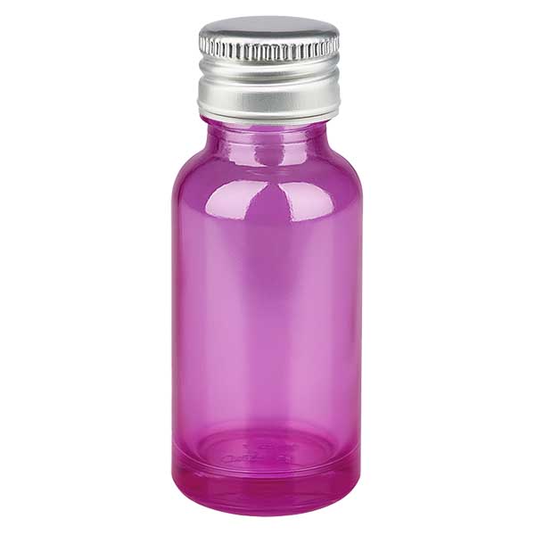 20 ml flaske 11 mm skruelåg aluminium-sølv standard PurpleLine.UT18/20