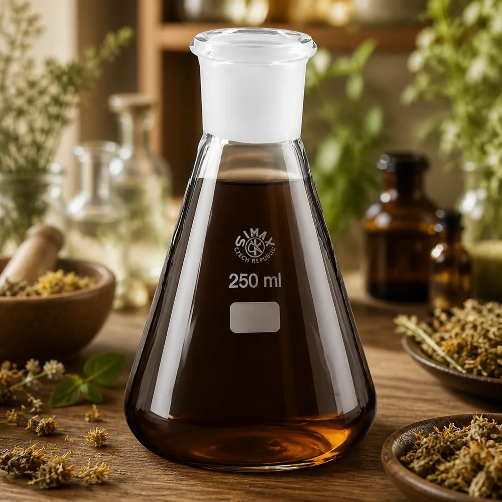 Erlenmeyer-kolbe 250 ml med standard slebet led (29/32) Erlenmeyer-kolbe 250 ml med standard slebet led (29/32)