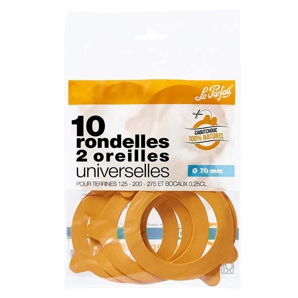Le Parfait® Super 10 pakninger Ø70 mm Le Parfait® Super 10 pakninger Ø70 mm