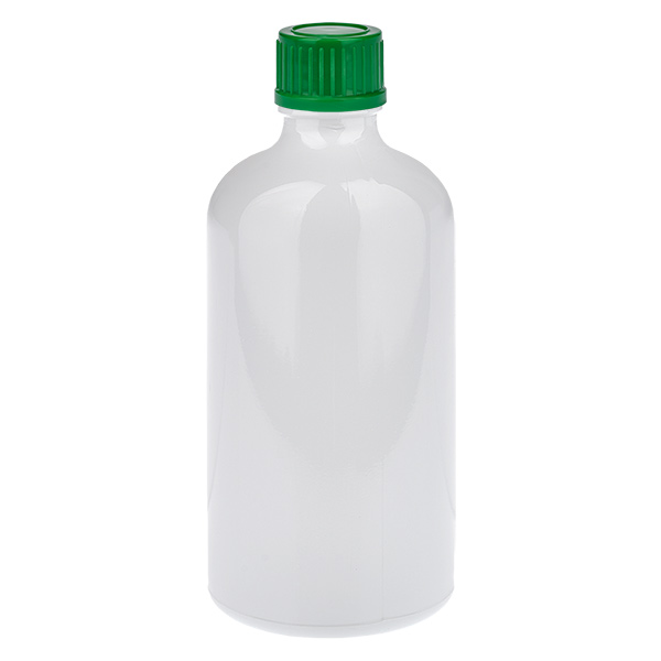 100 ml flaske 11 mm skruelåg grøn Standard WhiteLine UT18/100 100 ml flaske 11 mm skruelåg grøn Standard WhiteLine UT18/100