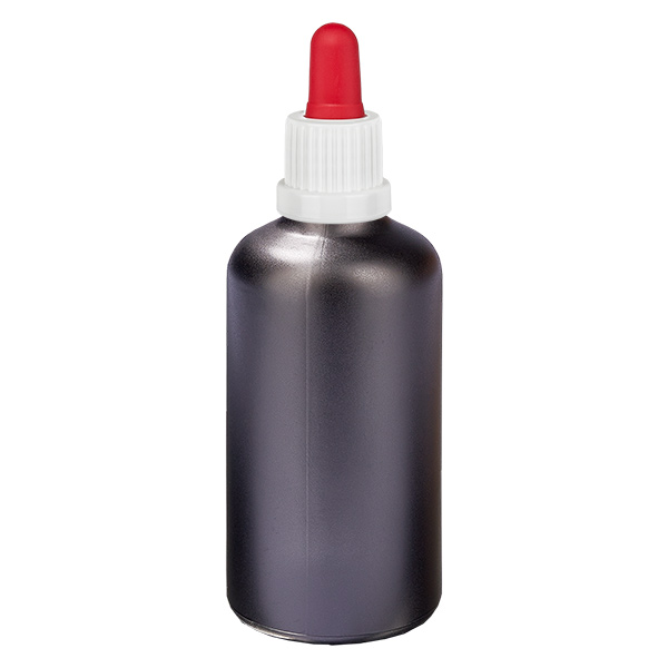 100 ml pipetteflaske hvid/rød OV BlackLine UT18/100 100 ml pipetteflaske hvid/rød OV BlackLine UT18/100