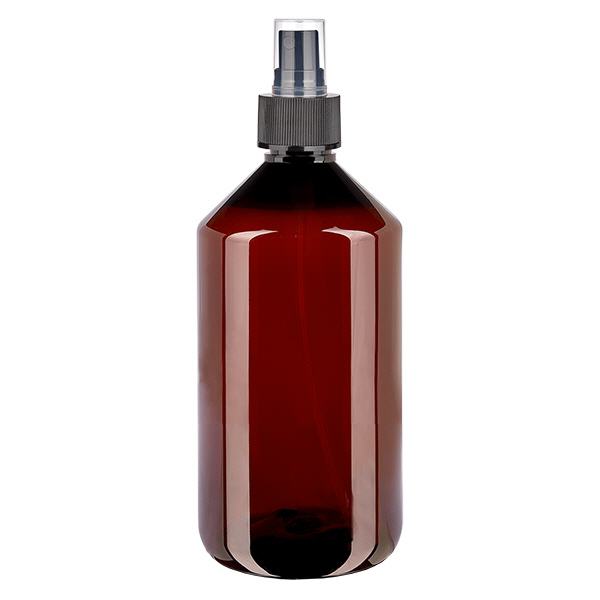 PET-flaske 750 ml med forstøver sort PET-flaske 750 ml med forstøver sort