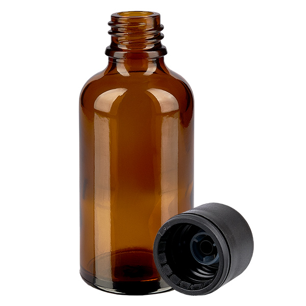 50 ml flaske 6 mm SV sort STD BrownLine UT18/50 50 ml flaske 6 mm SV sort STD BrownLine UT18/50