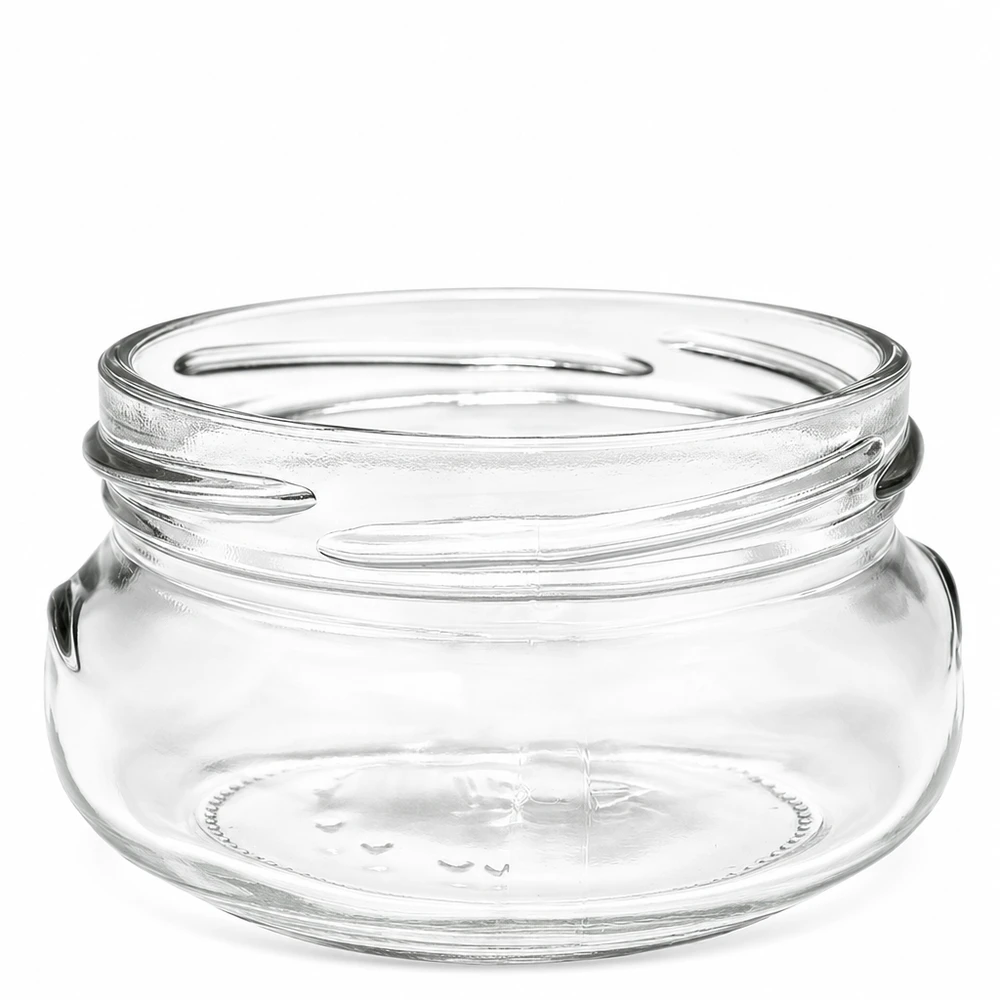 UNiTWIST Terrina120 - Terrinkrukke 120ml TO70 UNiTWIST Terrina120 terrineglas 120 ml TO70 med skruegevind, gennemsigtig, tom uden låg