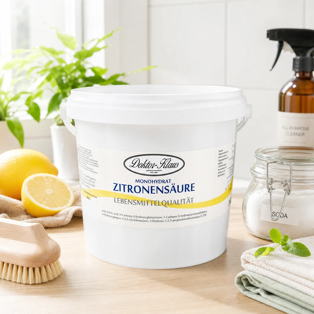 5 kg citronsyre Doktor-Klaus Citronsyre 5 kg Doktor-Klaus fødevarekvalitet til køkken og husholdning miljøvenlig