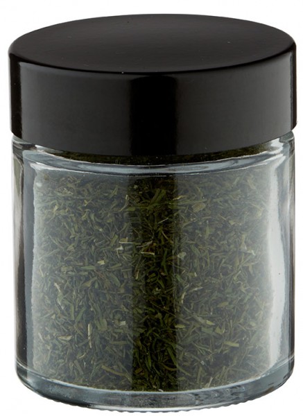 Krydderiidé: Glaskrukke 30 ml klar inkl. skruelåg