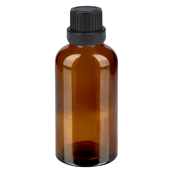 50 ml flaske 11 mm SV sort OV BrownLine UT18/50