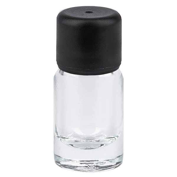 5 ml flaske 6 mm SV sort STD ClearLine UT18/5