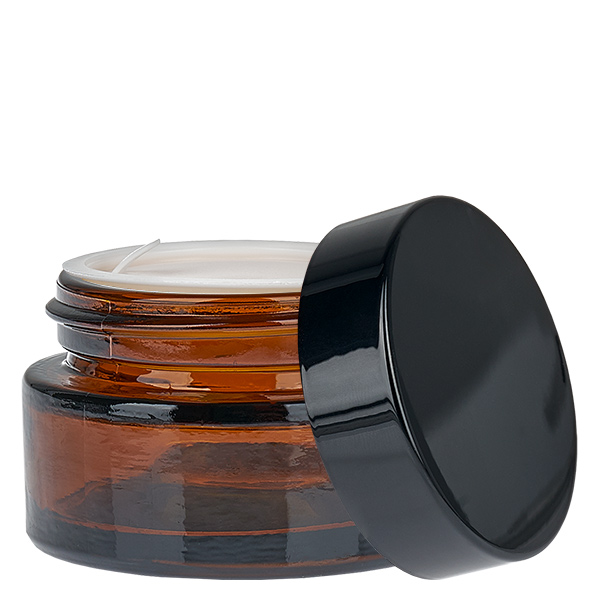 Glaskrukke 20 ml brun med indsatslåg UNiTWIST Glaskrukke 20 ml brun med indsatslåg UNiTWIST