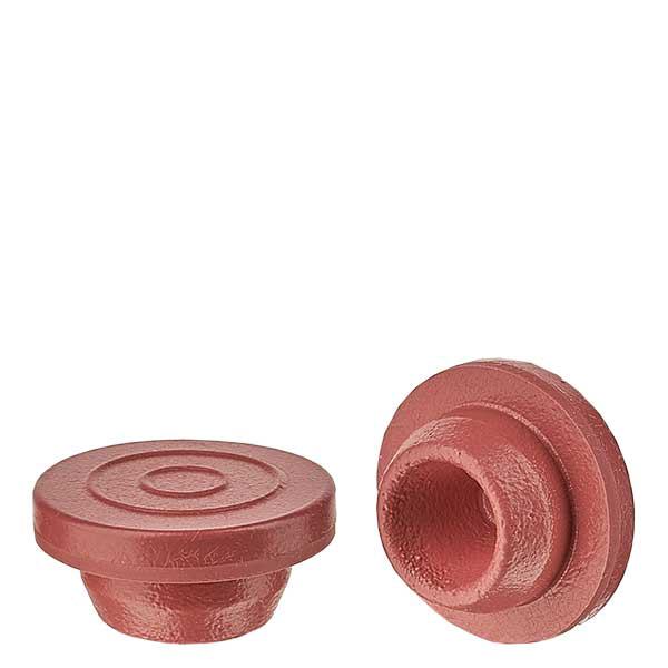 Injektionsprop 20mm rød lavet af bromobutyl Injektionsprop 20mm rød lavet af bromobutyl