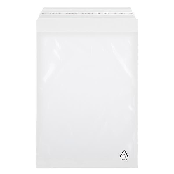 Pose med selvklæbende flap (pakke med 100) 165x220mm. Fremstillet af klar PE. Fødevaresikker. Med selvklæbende flap. 60 µm tyk. Pose med selvklæbende flap (pakke med 100) 165x220mm. Fremstillet af klar PE. Fødevaresikker. Med selvklæbende flap. 60 µm tyk.