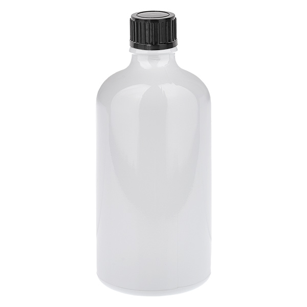 100 ml flaske 11 mm skruelåg sort standard WhiteLine UT18/100