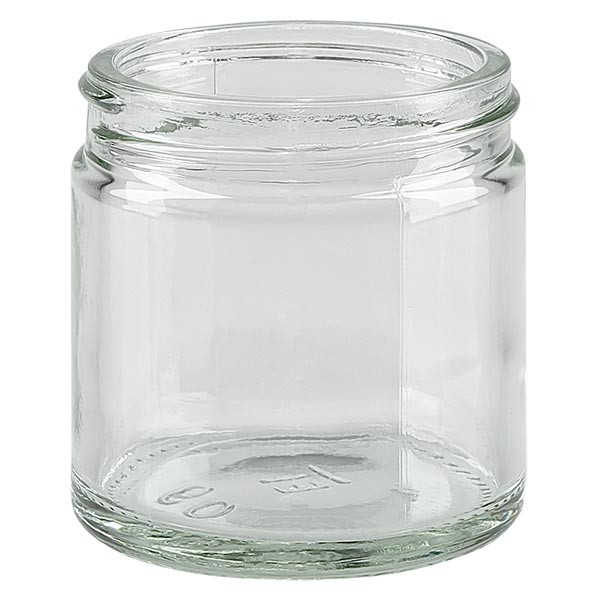 60 ml glaskrukke klar uden låg, gevind 51 mm/R3 ApoGlas. Farmaceutisk kvalitet fra EU-produktion. Fødevaresikker. Ædel præsentation af indholdet. 60 ml glaskrukke klar uden låg, gevind 51 mm/R3 ApoGlas. Farmaceutisk kvalitet fra EU-produktion. Fødevaresikker. Ædel præsentation af indholdet.