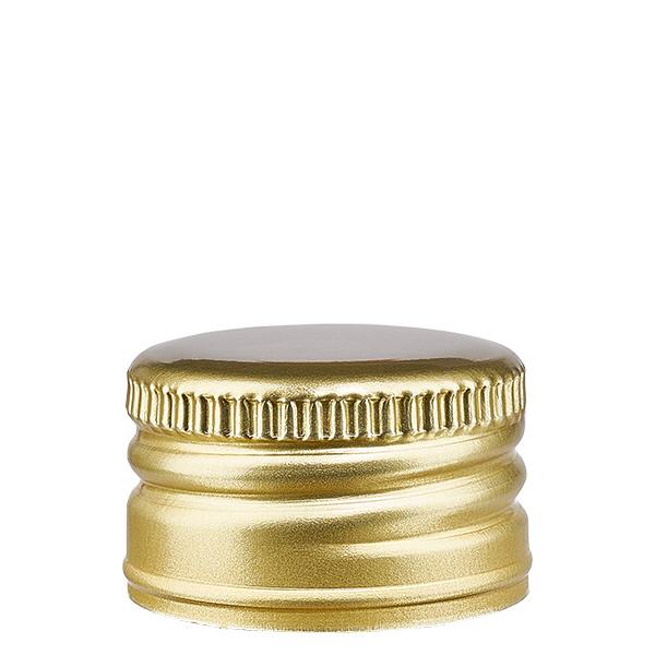 PP22 guld aluminiumshætte uden rullet kant PP22 guld aluminiumshætte uden rullet kant