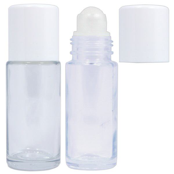 Deodorantrulle (roll-on) 50 ml klart glas komplet Deodorantrulle (roll-on) 50 ml klart glas komplet