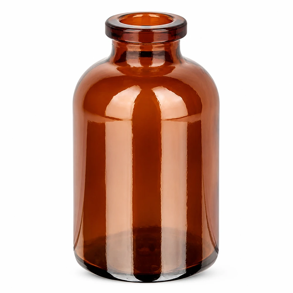 Injektionsflaske af ravfarvet glas 30 ml Sterile Injektionsflasche 30ml Braunglas mit Bördelrand für Gummistopfen geeignet