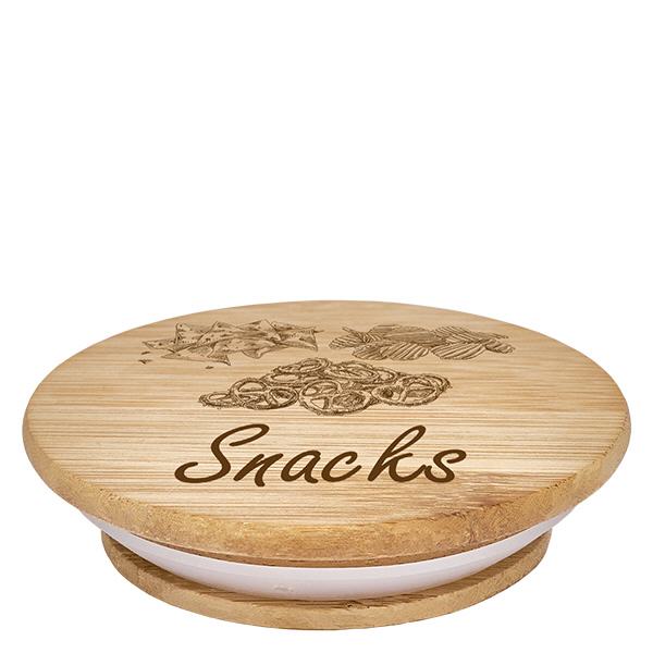 Træcover "Snacks" til WECK RR100 Træcover "Snacks" til WECK RR100