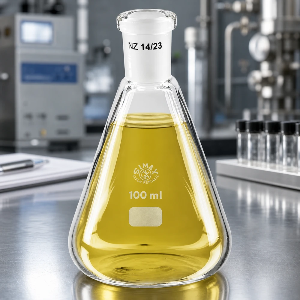 Erlenmeyer-kolbe 100 ml med standard slebet led (14/23) Erlenmeyer-kolbe 100 ml med standard slebet led (14/23)