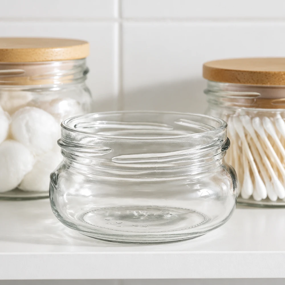 UNiTWIST Terrina120 - Terrinkrukke 120ml TO70 UNiTWIST Terrina120 Terrinkrukke 120ml TO70 syltekrukke med bambuslåg til køkken og opbevaring