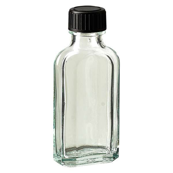 50 ml Meplat klar skruelåg med LKD-forseglingsskive 50 ml Meplat klar skruelåg med LKD-forseglingsskive
