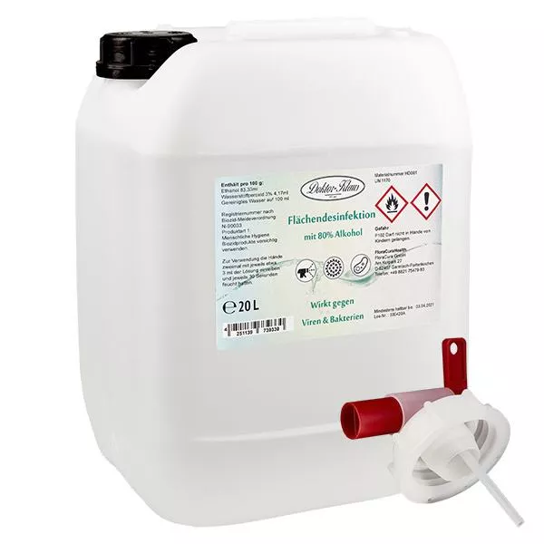 Overfladedesinfektion refill 20L Doktor-Klaus Overfladedesinfektion refill 20L Doktor-Klaus