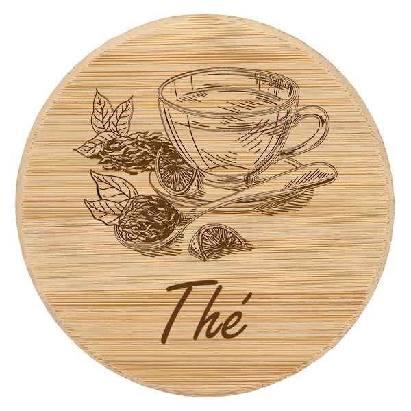 Tæppe i træ "Thé" til WECK RR100