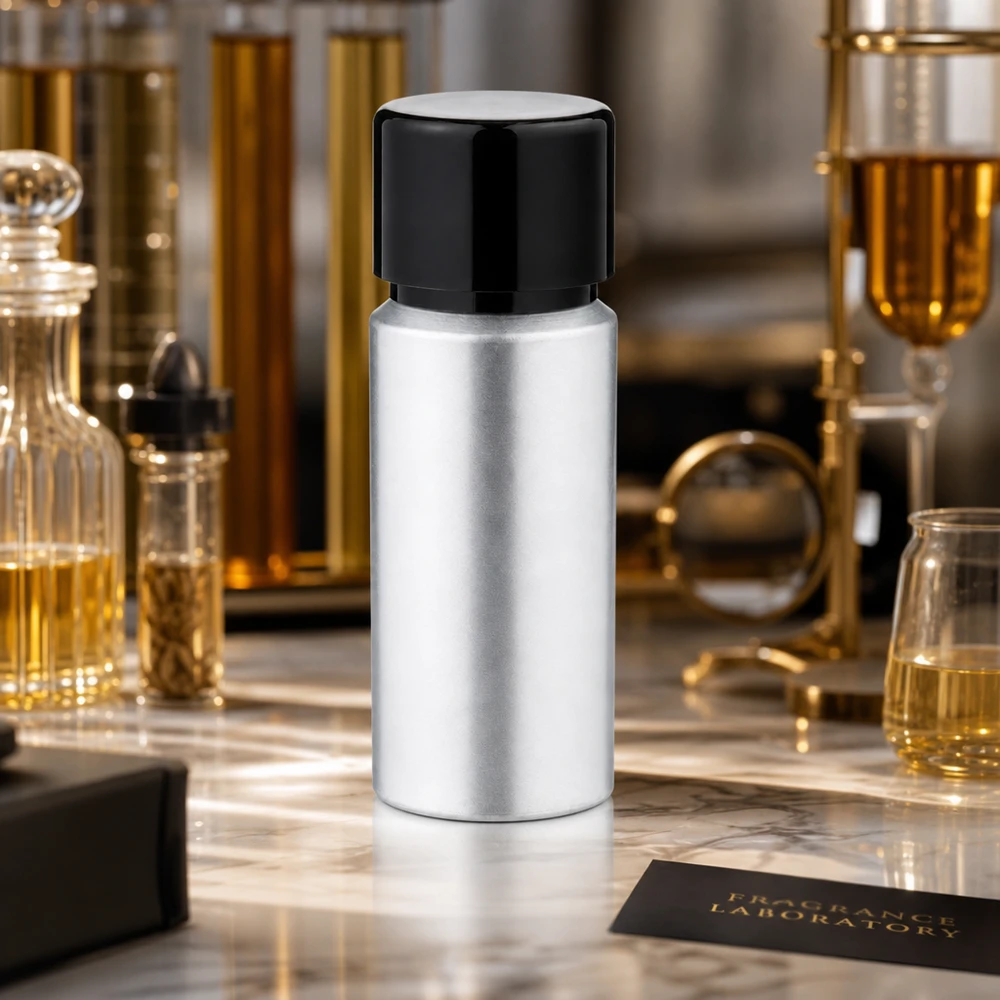 20 ml farvet aluminiumsflaske med skruelåg Kompakt 20 ml aluminiumsflaske med et elegant design - perfekt til parfume og duftolier