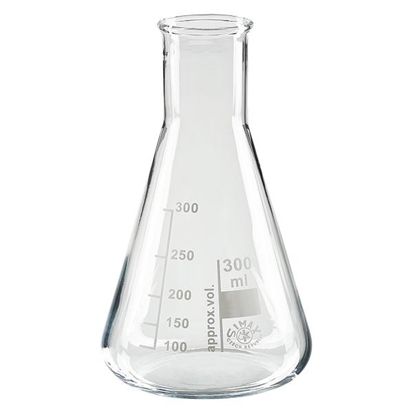 Erlenmeyer-kolbe 300 ml med smal hals