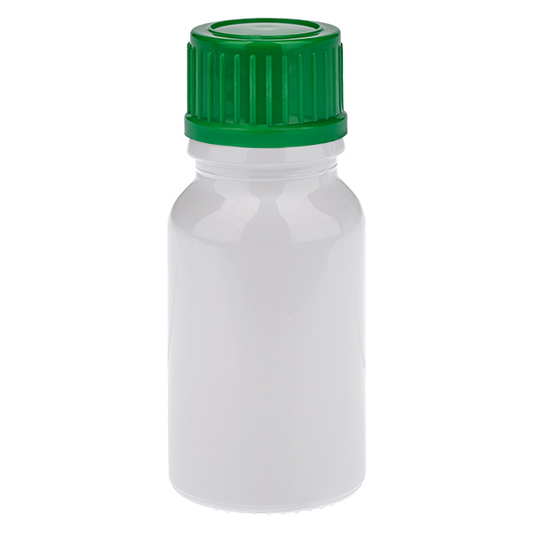 10 ml flaske 11 mm skruelåg grøn standard WhiteLine UT18/10 10 ml flaske 11 mm skruelåg grøn standard WhiteLine UT18/10