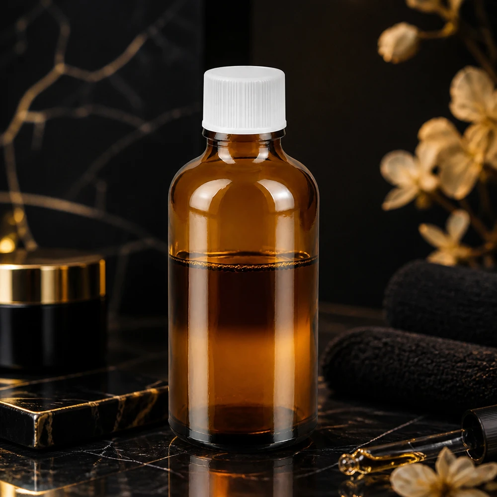 50 ml flaske 11 mm SV hvid STD BrownLine UT18/50 50 ml laboratorieflaske af høj kvalitet lavet af robust ravfarvet glas med præcist skruegevind