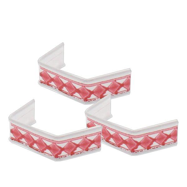 1 U-clip af papir, længde 40, rød/hvid