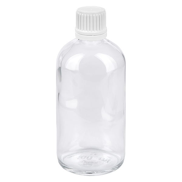 100 ml flaske 11 mm SV hvid OV ClearLine UT18/100 100 ml flaske 11 mm SV hvid OV ClearLine UT18/100