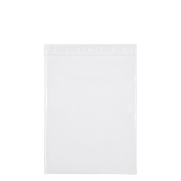 PolyZip-poser (pakke med 100) 250x350mm. Fremstillet af klar PE 50 µm. Også til fødevarer. Med zip-trykforseglingsstrimmel.