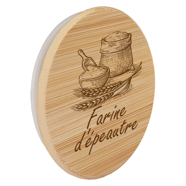 Træcover "farine d'épeautre" til WECK RR100 Træcover "farine d'épeautre" til WECK RR100