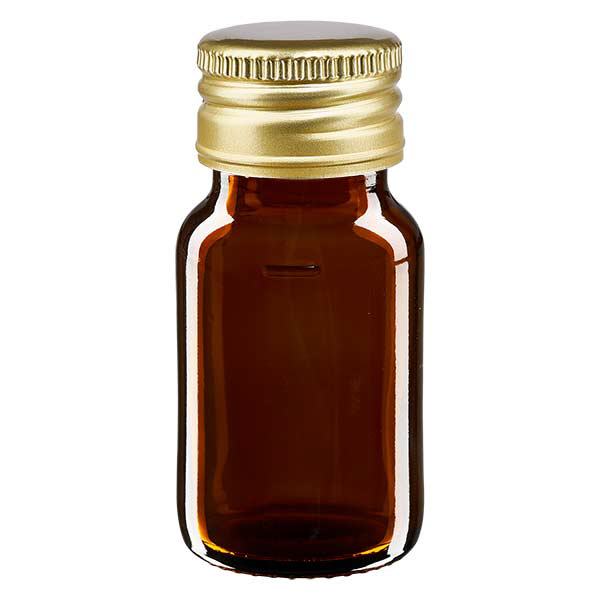 30 ml medicinflaske brun, med hætte i guldaluminium ApoGlas. Farmaceutisk kvalitet fra EU-produktion. 28 mm (PP28) gevind. (sirup, let glasflaske) 30 ml medicinflaske brun, med hætte i guldaluminium ApoGlas. Farmaceutisk kvalitet fra EU-produktion. 28 mm (PP28) gevind. (sirup, let glasflaske)