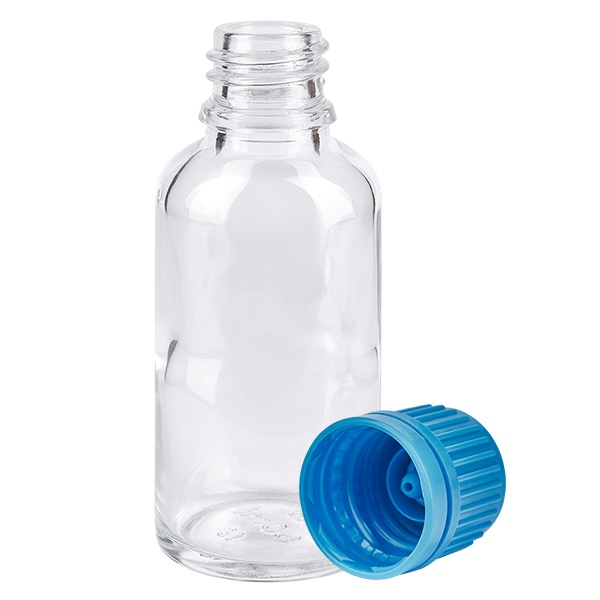 30 ml flaske 11 mm SV blå OV ClearLine UT18/30 30 ml flaske 11 mm SV blå OV ClearLine UT18/30