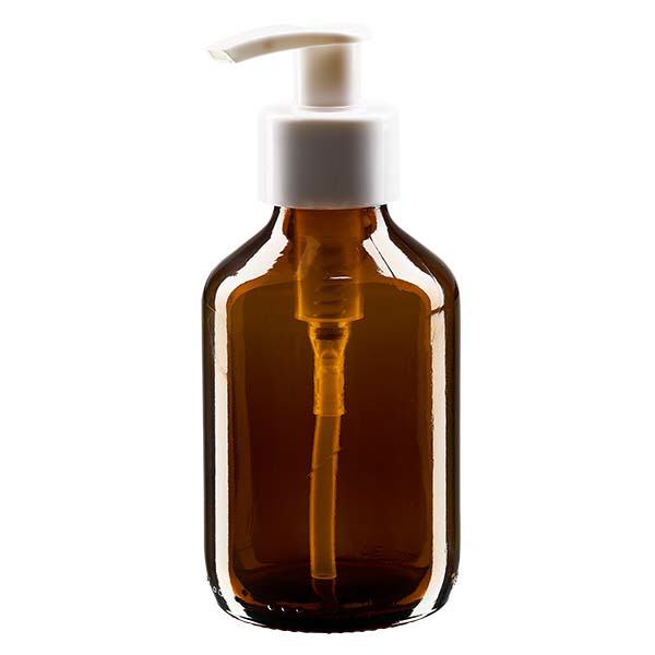 150 ml medicinflaske brun, med dispenserpumpe hvid ApoGlas. Farmaceutisk kvalitet fra EU-produktion. 28 mm (PP28) gevind. (sirup, let glasflaske) 150 ml medicinflaske brun, med dispenserpumpe hvid ApoGlas. Farmaceutisk kvalitet fra EU-produktion. 28 mm (PP28) gevind. (sirup, let glasflaske)