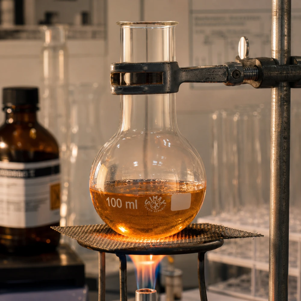 Lommelærke 100 ml med bred hals Professionel 100 ml laboratoriekolbe med bred hals til præcise volumenmålinger og opvarmning