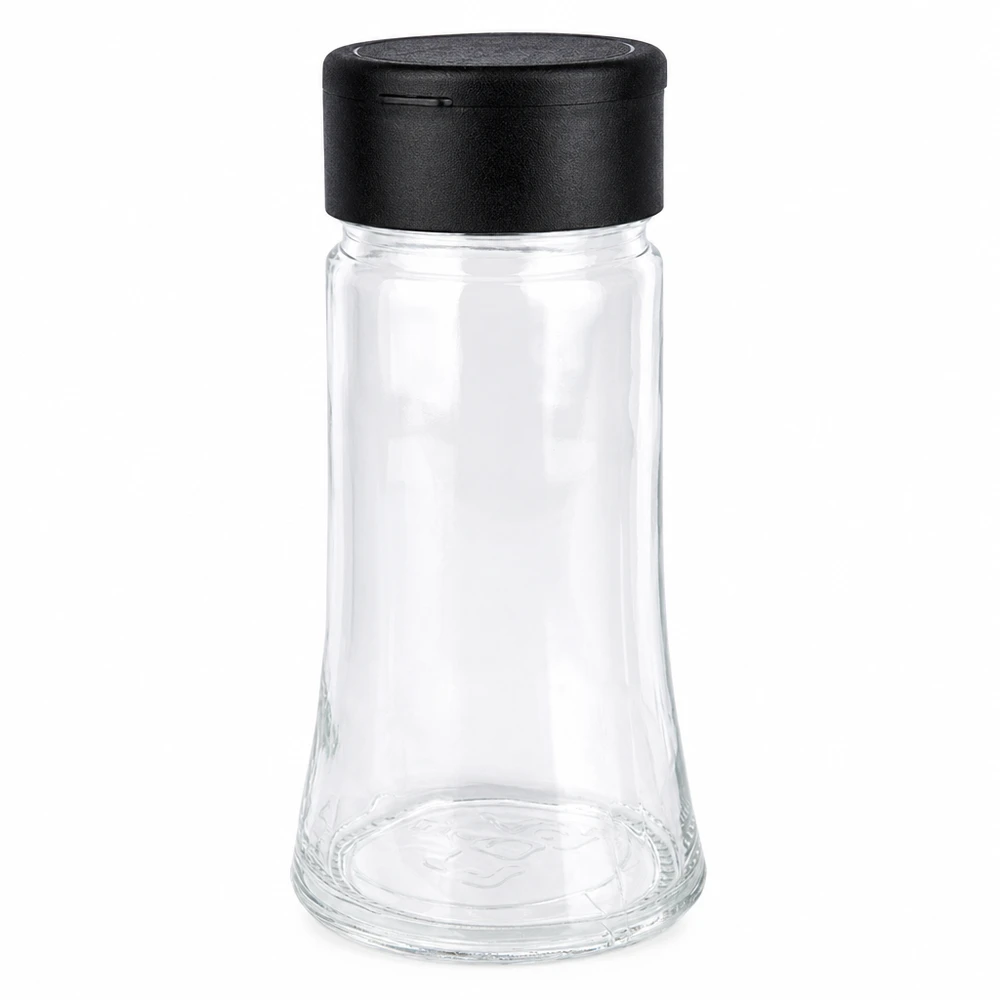 Salt-/krydderikrukke 95 ml med strøer, sort Salt-/krydderikrukke 95 ml med strøer, sort