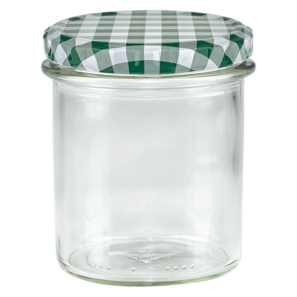 350 ml Briller + BasicSeal-låg grøn/hvid UNiTWIST