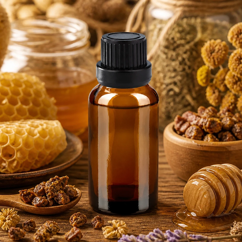 20 ml dråbeflaske 2 mm sort OV BrownLine UT18/20 20 ml apotekerflaske med præcis 2 mm dråbetæller til naturkosmetik og aromaterapi