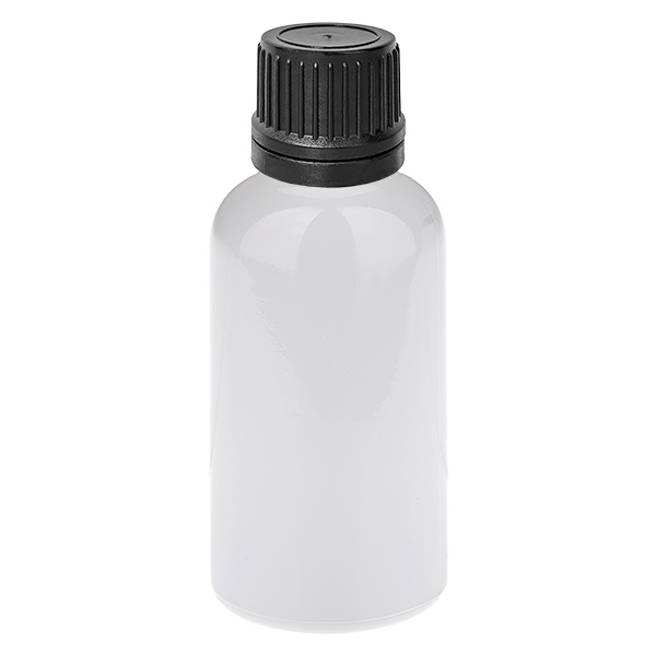 30 ml dråbeflaske 1 mm sort originalitetslukning WhiteLine UT18/30