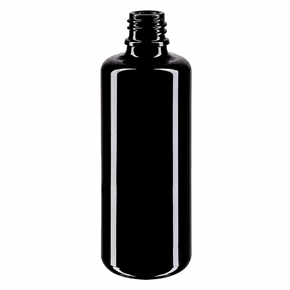 Flaske i violet glas 100 ml DIN 18 (Mironglas) 100 ml Orion-dråbeflaske lavet af højkvalitets Miron violet glas for optimal lysbeskyttelse